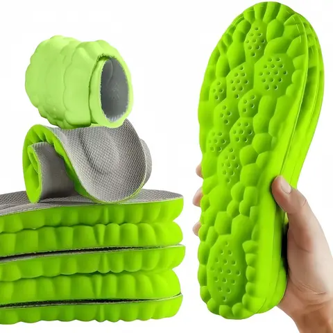 Men's Plus Size Shoe Sole Pad Insoles for Adults - 4D Cushioned Steps, 4D Soft Landing Memory Foam, U-Shaped Cut-to-Fit Shock Absorbing Insoles, Ergonomic Support for Plantar Fasciitis, All-Day Wear Comfort