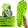 Men's Plus Size Shoe Sole Pad Insoles for Adults - 4D Cushioned Steps, 4D Soft Landing Memory Foam, U-Shaped Cut-to-Fit Shock Absorbing Insoles, Ergonomic Support for Plantar Fasciitis, All-Day Wear Comfort