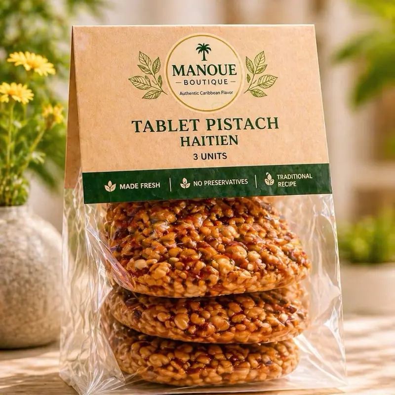Manoue Boutique Premium Tablet Pistach (Haitian Peanut Brittle) Manoue Boutique Premium Tablet Pistach (Haitian Peanut Brittle)