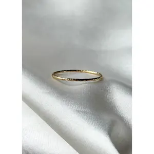 Sparkling Gold Stackable Ring