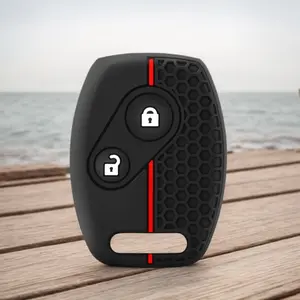 Silicone Remote Key Case Holder For Honda For Accord For Civic For FRV For Jazz For CRV SRV Gr8 150 R For Acura CSX Car Key Protector Keychain Key Cover Shell Fob