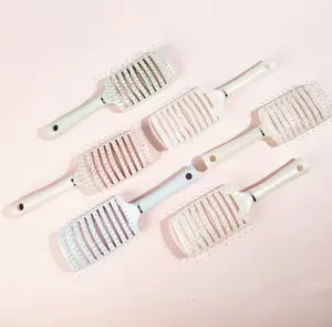 Wet and Dry large Curved Comb Hollow Arc Fluffy Styling Comb Vent Detangling Hairbrush Salon Harling
