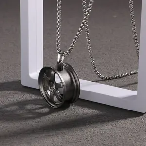 Car Modification Accessories Rearview Mirror Pendant Metal Shock Absorber Versatile Tire Pendant Wheel Hub Ornament