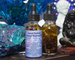 Astral Defense Crystal Healing Oil — Shielding, Grounding & Energetic Integrity