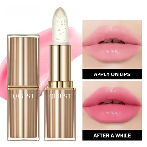 Glitter Lipstick Transparent Lip Balm Warm Change Lipstick Moisturizing Pearlescent Temperature Changing Color Lip Stain