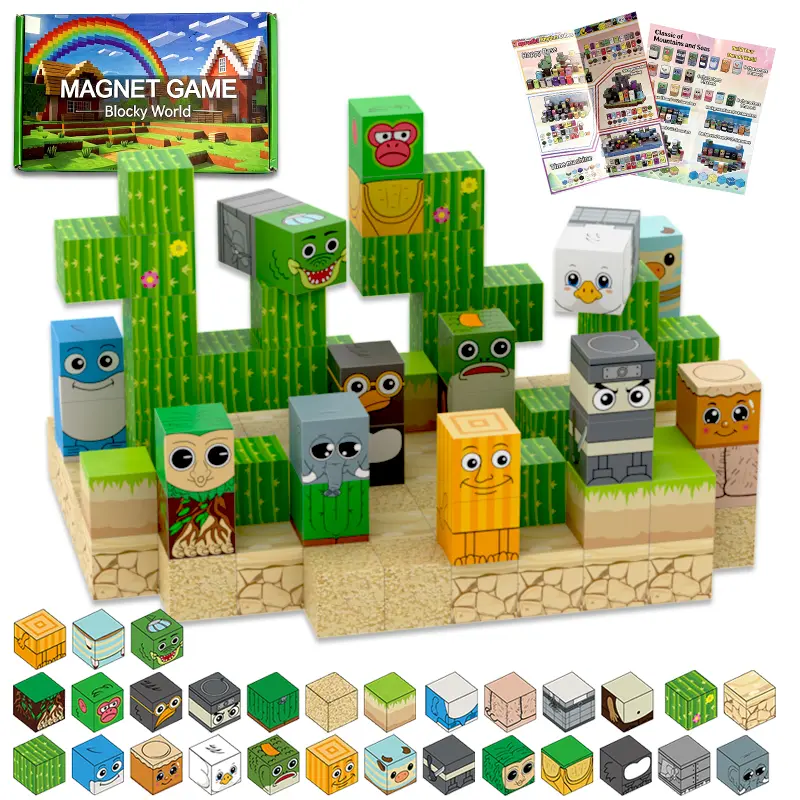 118PCS Italian Brainrot Magnetic Building Blocks for Kids 3+, Strong Magnets, Durable STEM Educational Toy, Fun Cartoon Design
