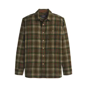 Fremont Flannel Olive/Rust Plaid