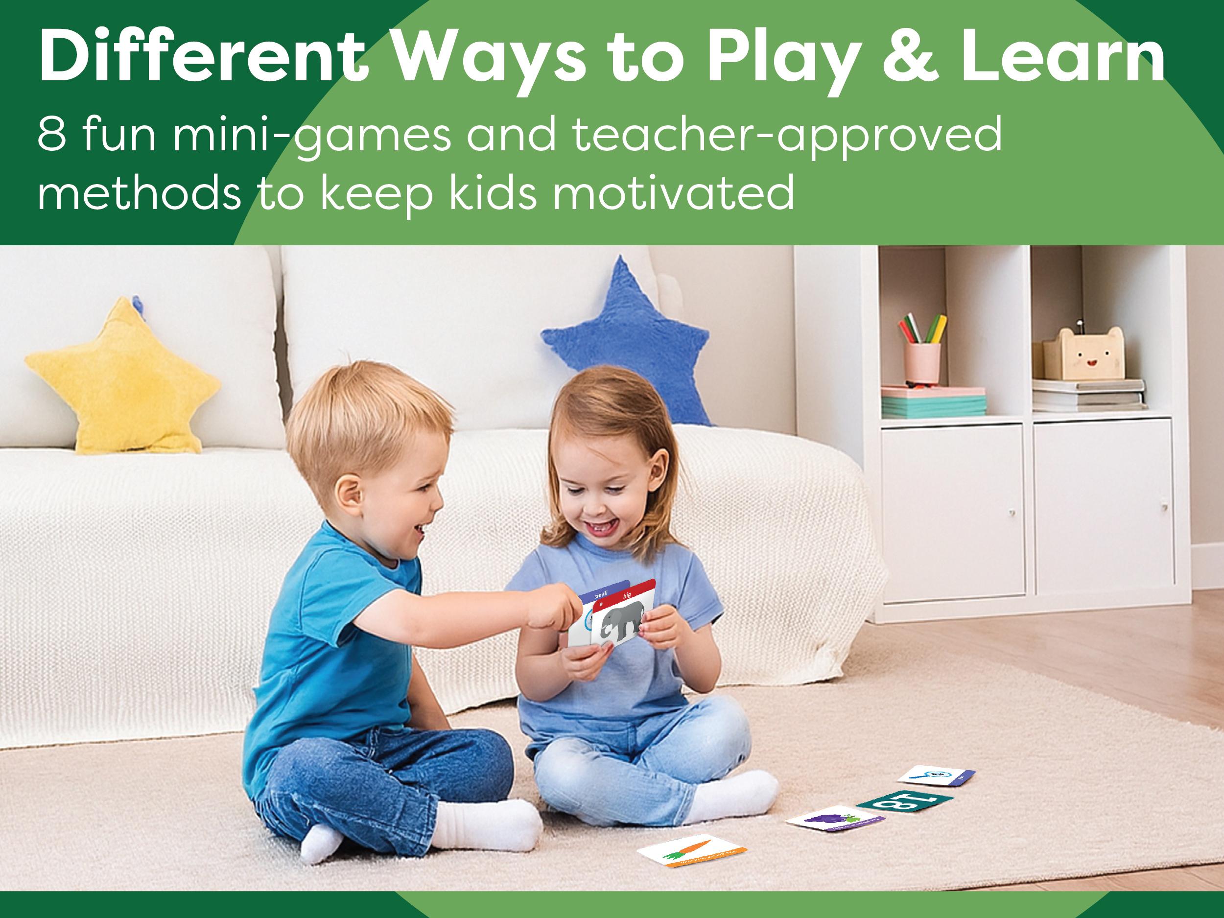 Toddler Flash Cards - Learn Colors, Numbers, Shapes, Opposites on Thick Jumbo Flashcards for Early Learners - Teacher Designed for Preschool, Kindergarten & Toddlers