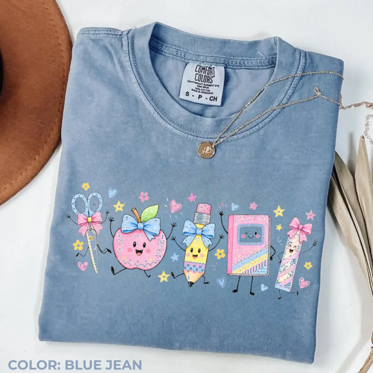 Comfort Colors Be Kind Teacher Shirt, Pink School Doodle Tee, Teacher Life Graphic T-Shirt, Back To School Gift, Elementary Teacher