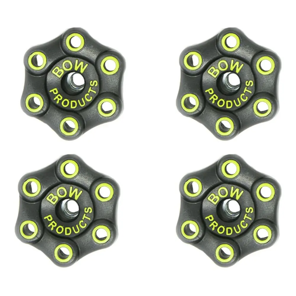 Bow Products Bow Knobs KNB4-4-Pack Knob Hardware Kit - Universal Knobs for Most Featherboards, Jigs and Guides - Fits FeatherPRO, FeatherDUO and Other Woodworking Accessories