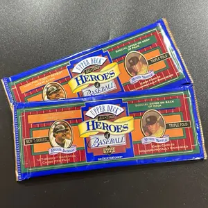 Two Packs of 1993 Upper Deck All Time Heros Of Baseball Trading Cards
