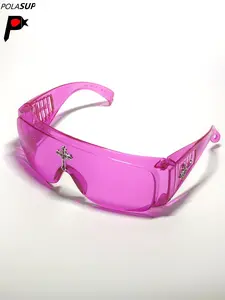 Protective Glasses PC Anti-Explosion Impact Protection Clear Ski Goggles UV Laser Blue Safety Eyewear