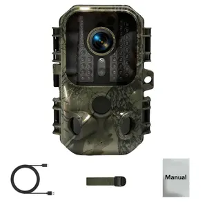 Trail Camera Hunting Camera HD Game Camera Motion Activated with IR Night Vision IP65 Waterproof Scouting Camera Video Deer Cam Game Camera for Wildlife Scouting Backyard Security