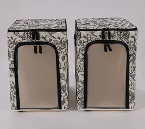 Periea Set of 2_Medium Bathroom Storage with Dividers