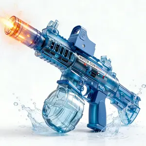 Stylish Outdoor Electric Water Toy with Automatic Continuous Spray & Cool Lights, Large Capacity Design, Perfect for Kids and Adults, Great for Summer Water Battles and Courtyard Gatherings