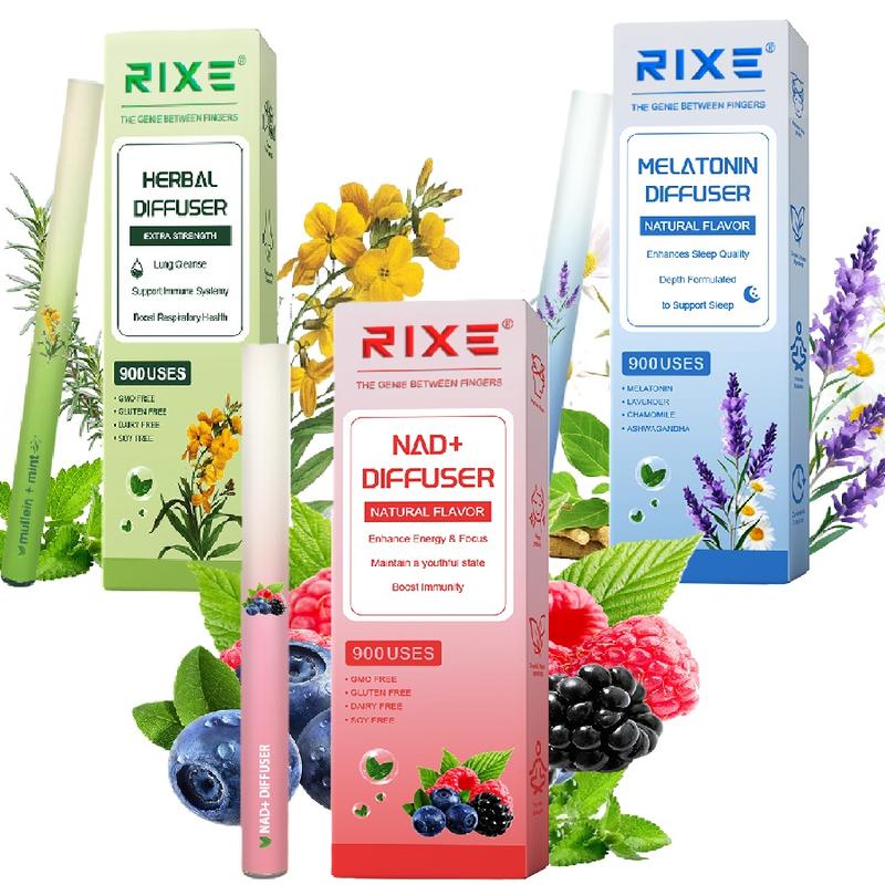 [Five-In-One] Natural Herbal Diffusers – Pure Herbal for Lung Support, Sleep Support, Energy Boost& Relaxation-Mullein & Thyme/Peppermint Extract/Lavender/Dandelion, Suitable for Most People Who Have Discomfort in Their Noses Healthy Therapy Fitness