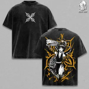 Soi Fon - Bleach Bleach Thousand Year Blood War Graphic Tee Vintage Washed Shirt Unisex Streetwear Anime Merch Assassin Shinigami Tee 2nd Division Captain T-Shirt Gift for Anime Lovers