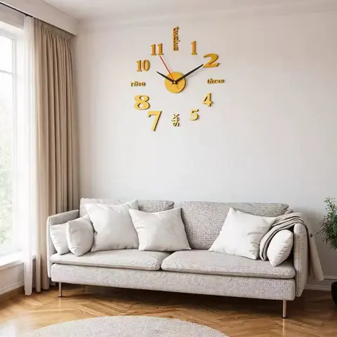Wall Clock  — Simple Design with Soft Night Visibility | Easy Setup, Clean Look, Perfect for Everyday Spaces