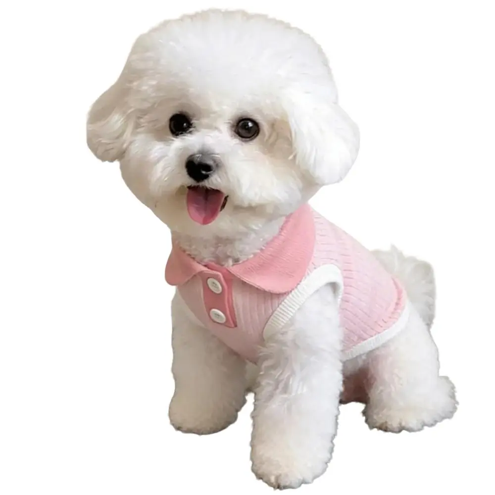 Pet Clothes Thin Striped Summer Spring Dog Cat Polo Shirt Husky Clothes Teddy Schnauzer Bichon Frise Small Animal Apparel Puppy Clothes