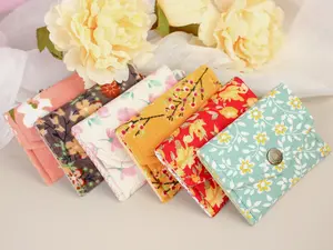 Women’s Wallet, Handmade Card Holder Keychain Wallet, Envelope Small Wallet, Floral Wallet, Fabric  Coin Purse, Money Organizer, Gifts For Her