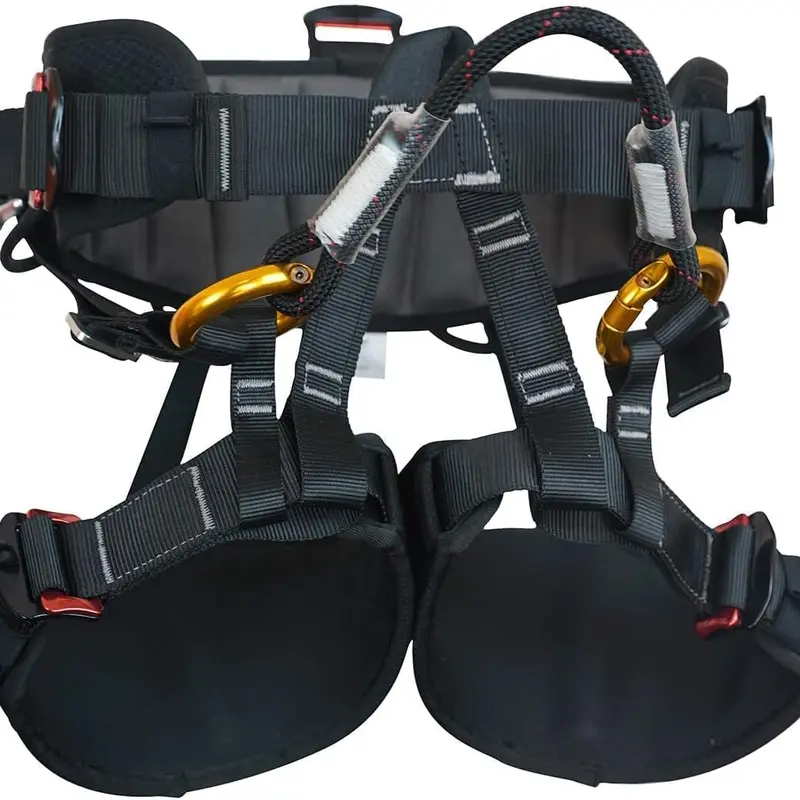 Climbing Harness, Half  Tree Climbing Harness Men,Thicken Widen Protect  Safety Harness for Arborist Harness,Working Rescuing at Height Safety Belt Harness