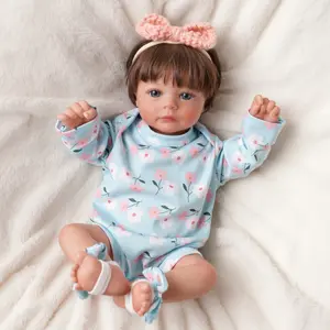 BABESIDE Lifelike Reborn Baby Dolls 17Inch Fabric body+vinyl limbs Real Life Baby Dolls with Toy Accessories For kids Age 3+ Suitable gifts for Mother's Day Valentine'sDay Children's Day & Christmas