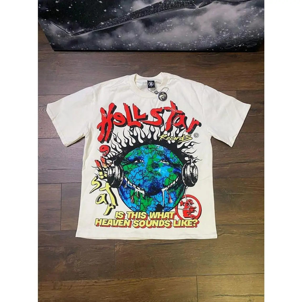 Hell-star Is This Heaven Sound Like Y2K Aesthetic T Shirt, Harajuku Tee, Goth Punk T-Shirt, Alternative Clothing, Y2k Graphic Shirt, Unisex Shirt, Cotton Shirt, Vintage Shirt, Crewneck Shirt, Streetwear, Oversized T-Shirt EWI