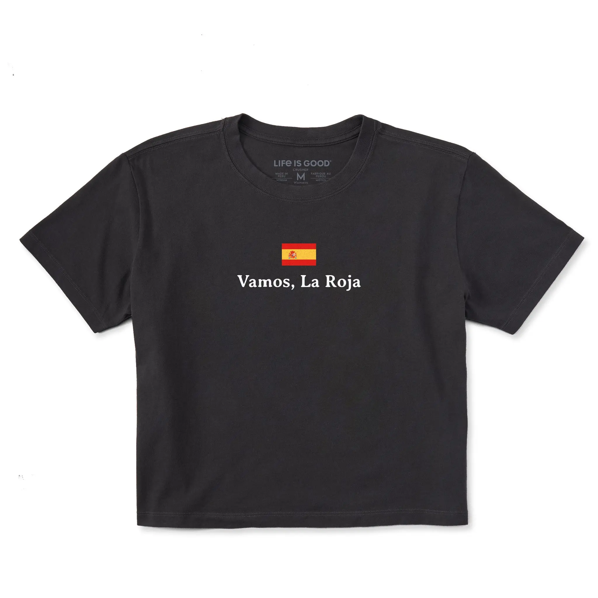 Women's Spain La Roja Short Sleeve Crusher Boxy Tee