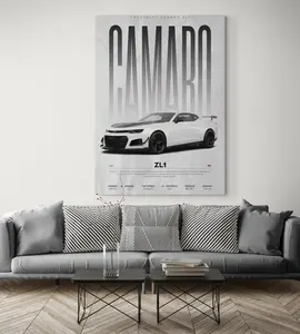 Chevrolet Camaro ZL1 Poster Home Decoration Wall Print Unframed Artistic Room Gift USA Made High-Quality Print
