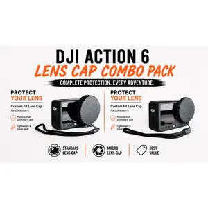 DJI Action 6 Macro + Standard Lens Cap Combo (2-Pack)   🔥 MOST POPULAR
