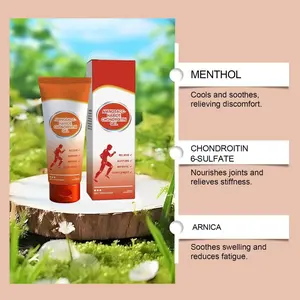 Joint Relief Massage Cream 100g for Knee Lumbar Neck Hand & Foot Repair Therapeutic Gel with Menthol Chondroitin 6-Sulfate & Arnica for Muscle Relief and Pain Management