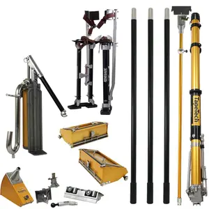 TapeTech Drywall Tool Full Set with Stilts, Professional Hand Tool Kit for Drywall Installation & Finishing