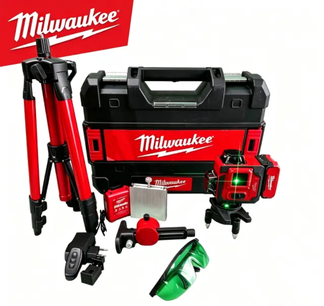 Milwaukee 16-Line Green Laser Level, Professional Hand Tool Kit for Construction & Layout Tasks impact rate mechanical use complete durable cordless