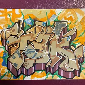 TAK-power Graffiti Art Canvas Wall Decor with Vibrant Colors and Unique Design for Home Decor