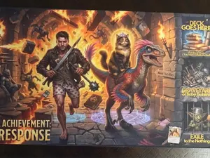 New Achievement! Dungeon Crawler Carl-Themed Gaming Mat - 24x14 - MTG - LitRPG - TCG - Playmat - Desk Pad - Mouse Pad - Bookish - Gamers