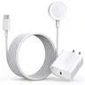 JAYUANONE Magnetic iWatch Fast Charger Set - USB-C 1C-iWatch-Cord, 20W Power US Plug Adapter, 6.6ft Built-in Magnet Portable Cable for Mobile Smartphone Electronic Devices, iPhone-Compatible for Series 1-9/SE