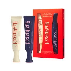 Essenherb Day to Night Routine Program - 24H Korean 2 Pack Vegan Cream Set with Bounce It Day Cream & Float It Night Cream for Hydrated Balanced Skin with ChewyBeanFerment