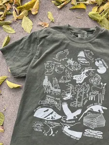 Pennsylvania Nature Checklist Souvenir T-Shirt Unisex