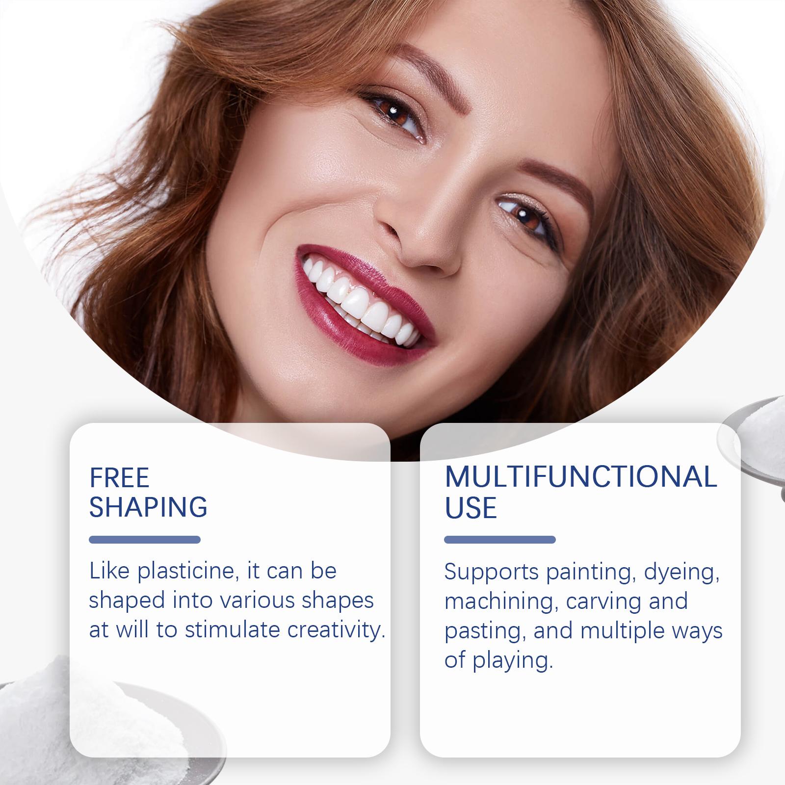 Solid Tooth Gel, Temporary Tooth Repair, Filling Cavities, Tooth Gap Filler, Denture Repair, Cosmetic Dental Glue