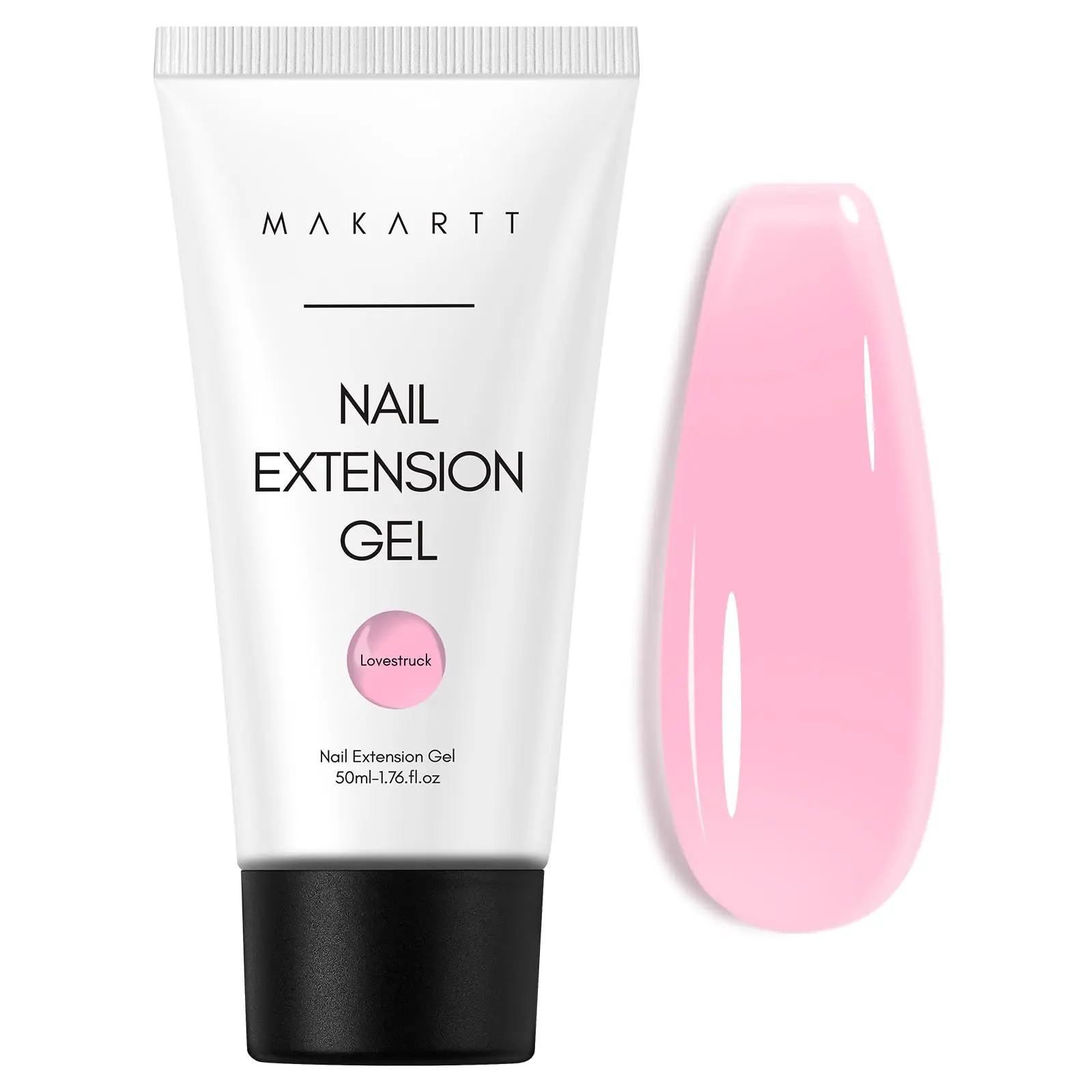 【Flagship model】Makartt Poly Nail Gel：Gel Builder for Nail Extension, not include nail form,Coral Pink, 50 ML Strong Strengthener Hard Gel for Trendy Nail Art-Long-Lasting and Easy to Use Manicure Supplies-Lovestruck Polish Salon