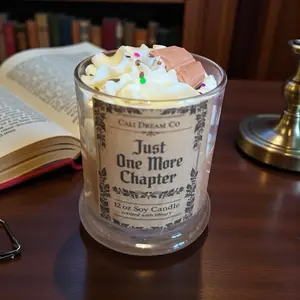 Just one more Chapter | Booktok Candle | library book scented