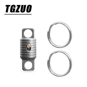 Titanium Alloy Dual-Head Keychain, Detachable Design, Multi-Functional Practical Key Holder, Men's Outdoor Keychain