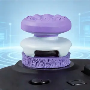 Professional Thumbstick Grips for PS4 PS5 Xbox Series X/S One X/S Controller High-Rise Mid-Rise Performance Gaming Accessories  & Precision Rings Aim Assist Motion Control for PS4 PS5 Xbox One XBX Switch Pro Scuf Controller  (Black/Purple/Green)
