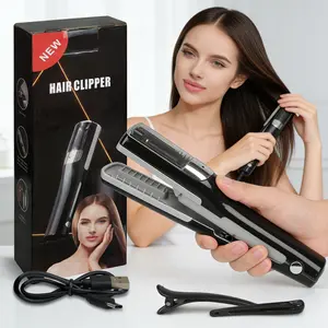 Electric Hair Split Ends Trimmer, USB Rechargeable Portable Frizz Remover, Professional Precise Split End Cutter, No Hurt Healthy Hair Grooming Tool, Damaged Dry Hair Repair Device, Ideal Beauty Gift for Women