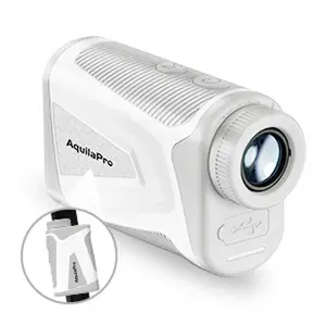 AquilaPro Mini4 Golf Rangefinder with Slope, 1,000 Yards, 0.5 Yard Accuracy, 6X Magnification, Flag Lock Vibration, Rechargeable Golf Laser Rangefinder with Magnet
