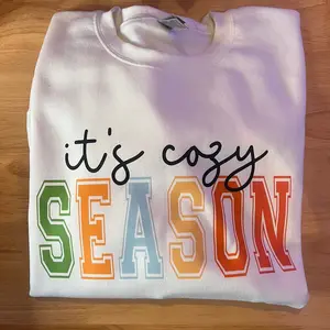 Cozy Season Unisex Gildan Sweatshirt - 50% Polyester 50% Cotton