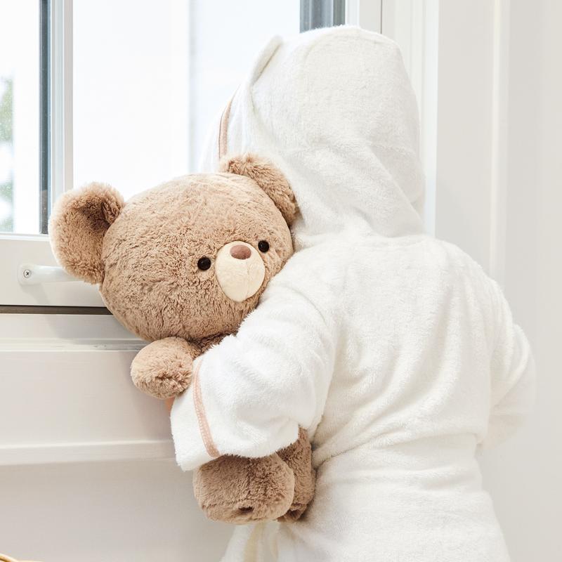 GUND Forever Friends Promise: Kai Teddy Bear Plush Toy, Premium Stuffed Animal for Ages 1 and Up, Taupe, 12”