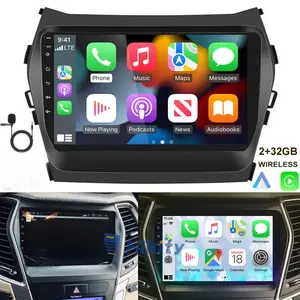 Car Android Radio Player for Hyundai IX45 Santa Fe ix 45 III XL 2013 - 2017 Autoradio Carplay Audio 2DIN Touch Screen Multimedia