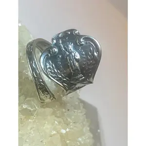 New York City spoon ring Statue of Liberty Brooklyn Bridge band sterling silver women girls