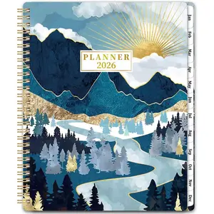 2026 Planner - JAN 2026 - DEC 2026, Planner 2026, 8'' x 10'', 2026 Planners Weekly Monthly, Spiral Bound,  Paper,  Pocket